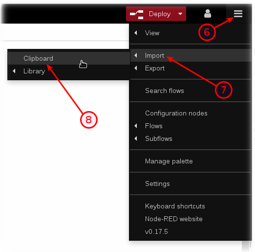 Node-RED Import